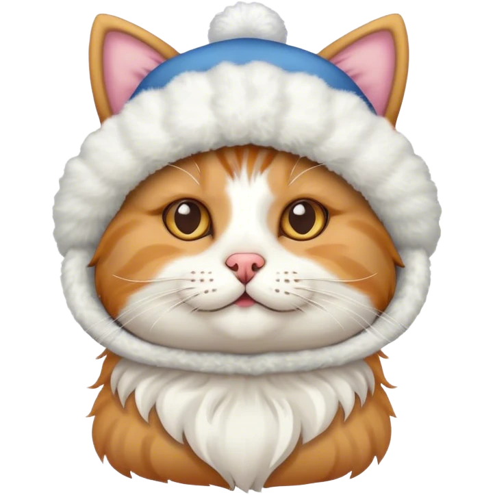 Cat with a dog hat emoji