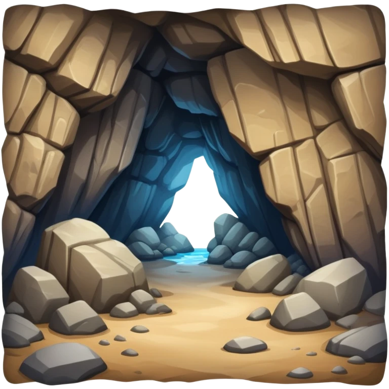 generate realistic detailed cave inside view emoji