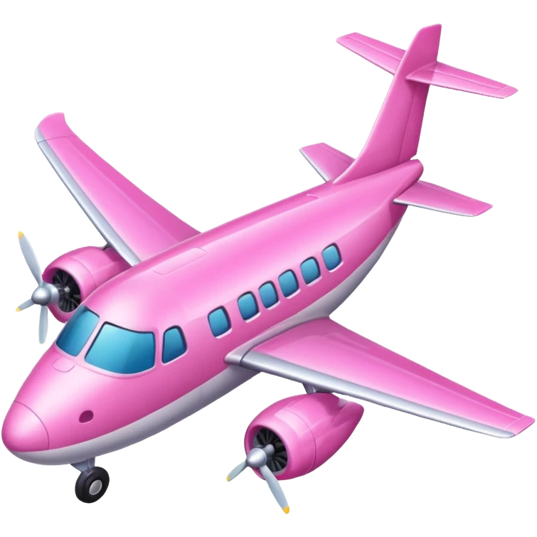 avión rosa emoji