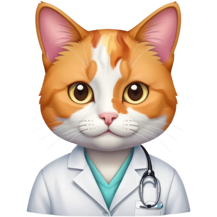 Gato doctora emoji