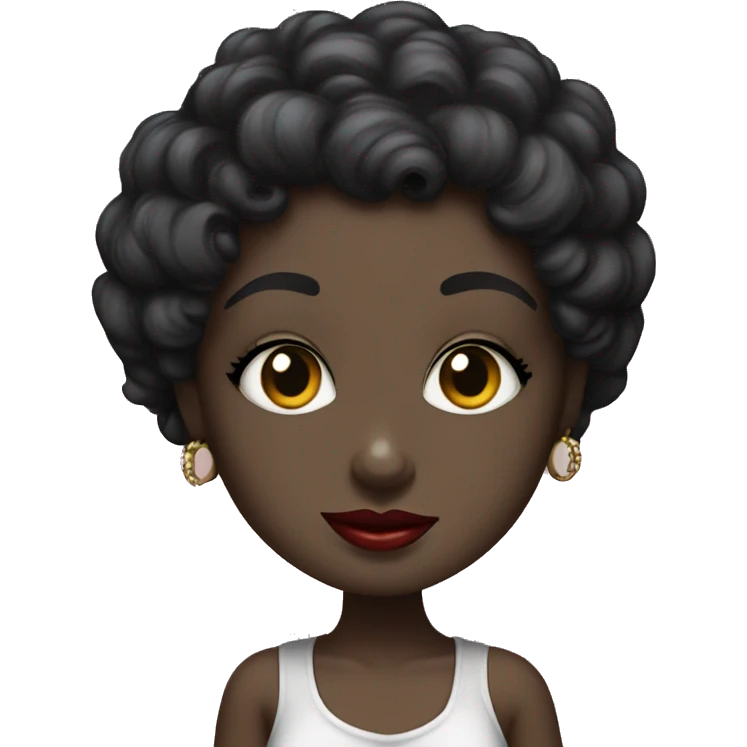 Black Betty boop emoji