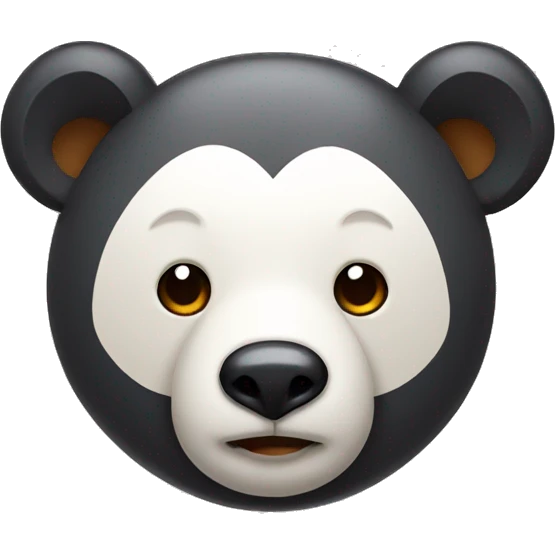 Bear with penguin on head emoji