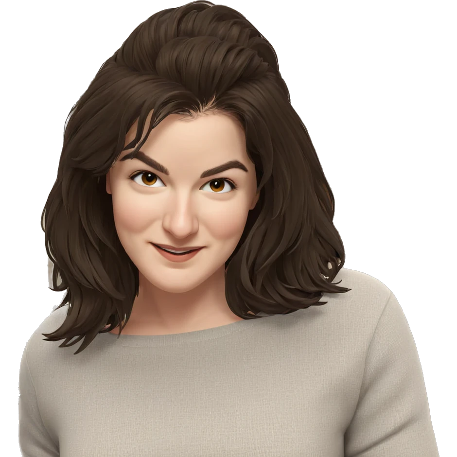 smiling girl by christmas tree emoji