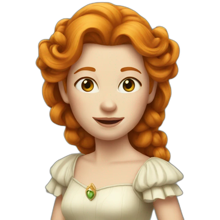 Ginger queen emoji