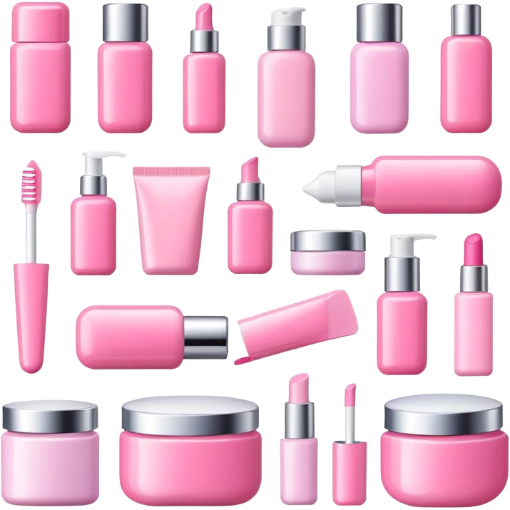 pink beauty products emoji