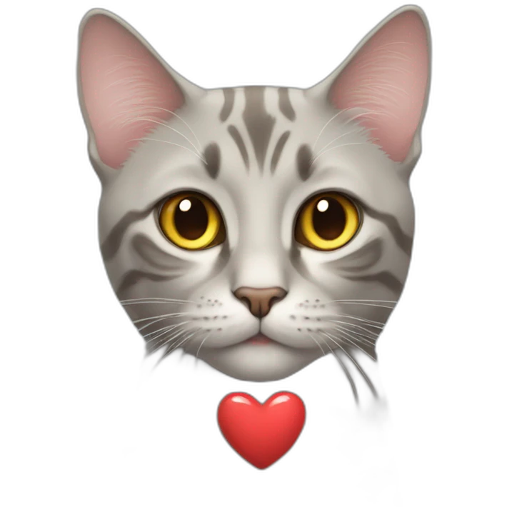 cat with heart eyes emoji