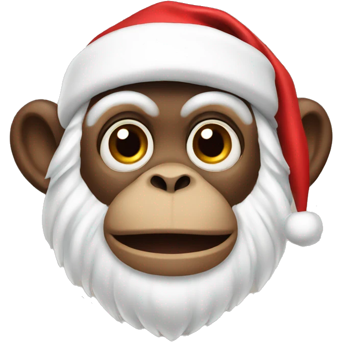 santa monkey emoji