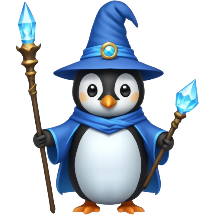 Penguin Wizard emoji