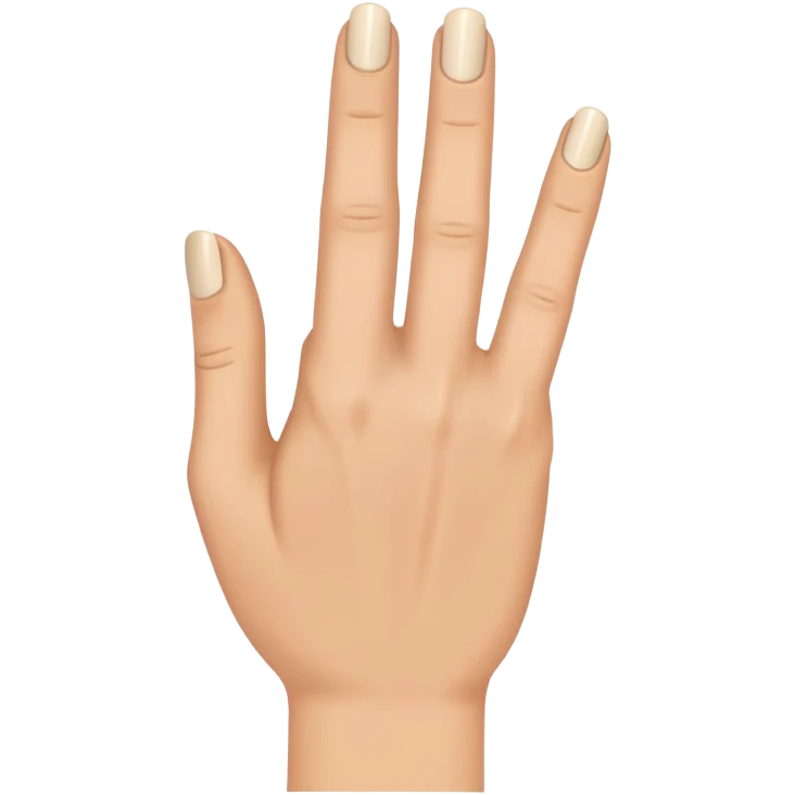 Make a hand that has the ring finger down emoji
