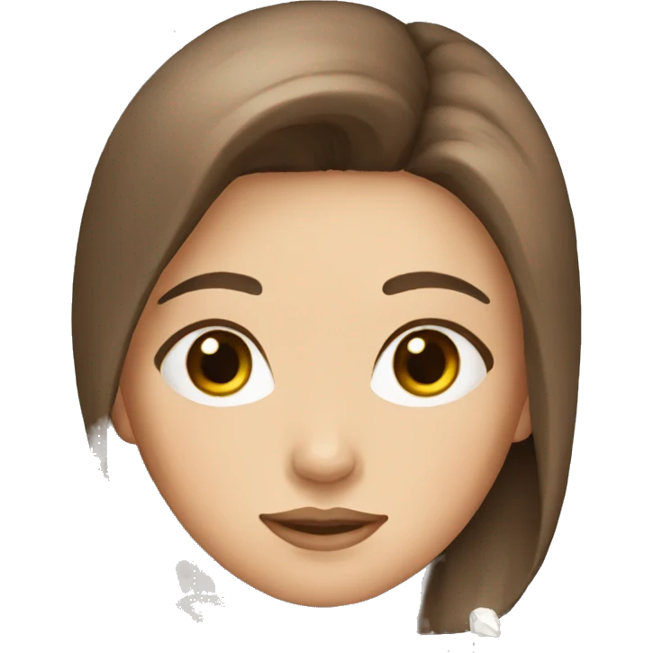 Brown haired girl with crystals emoji
