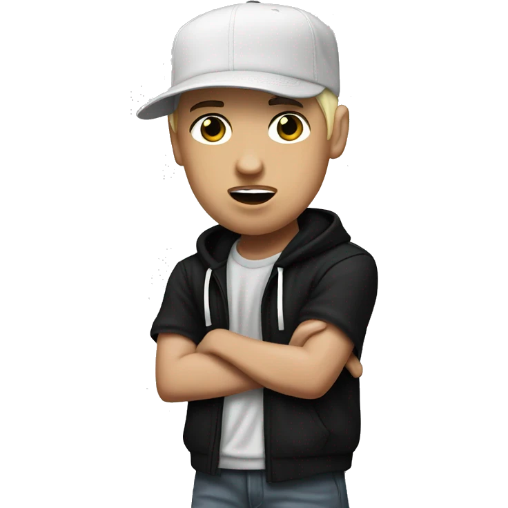 Eminem the rapper rapping  emoji
