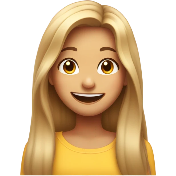 Winking girl emoji