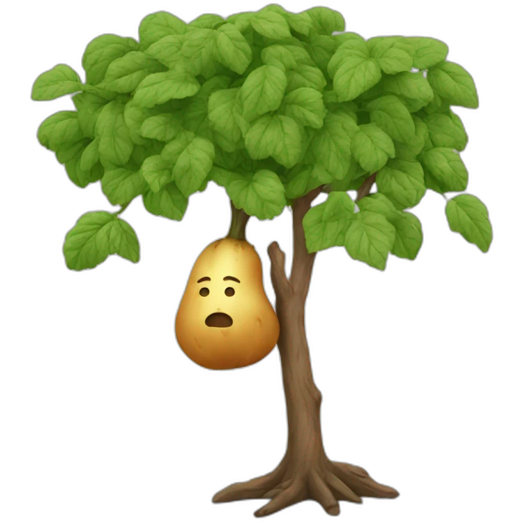 Patate sur un arbre emoji