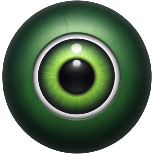 Rrd black and green eye ball  photo emoji