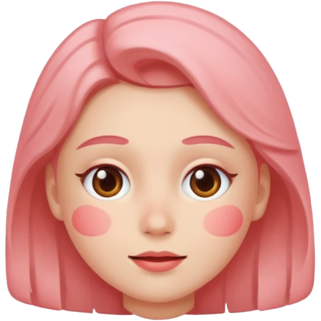 Blushing￼ emoji