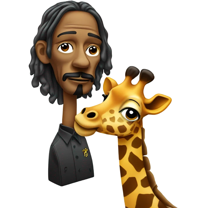 Snoop Dogg’s head on giraffe body emoji