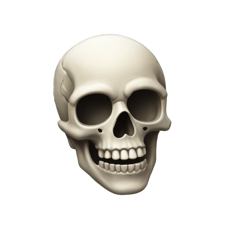 ios Skull head smoke  emoji