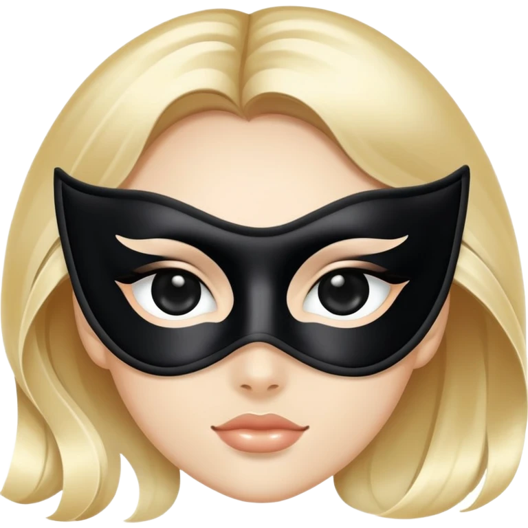 elegant black eye mask emoji