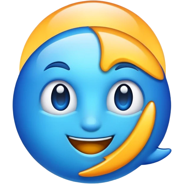 Imoges azul emoji