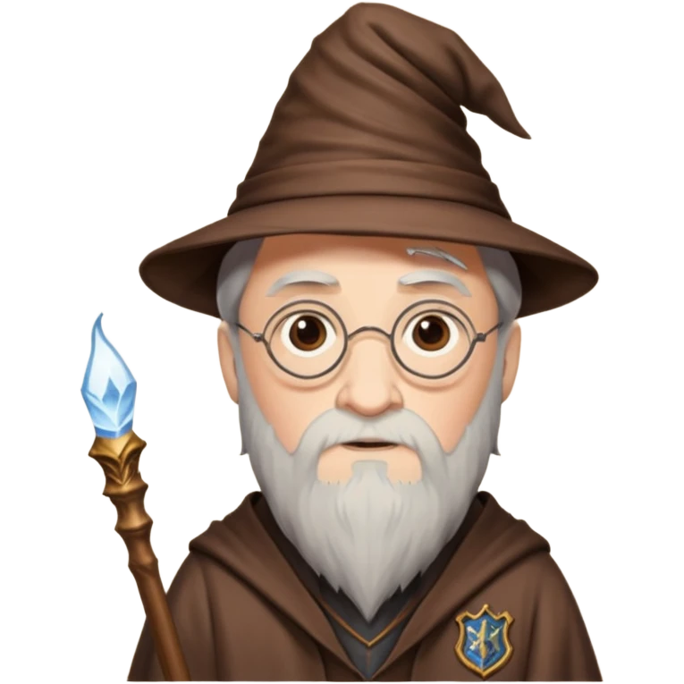 Harry Potter in Hogwats und mit Dombldor emoji