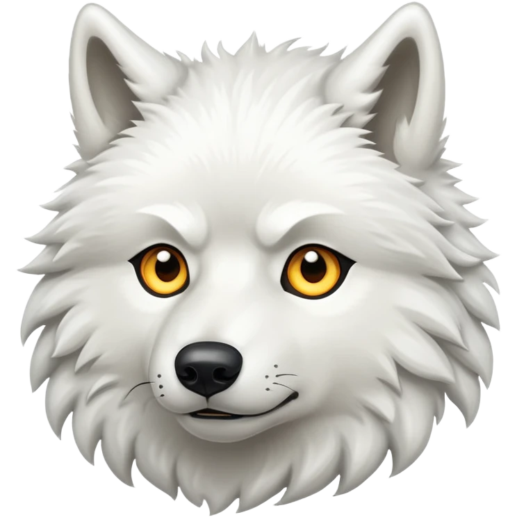 White wolf emoji