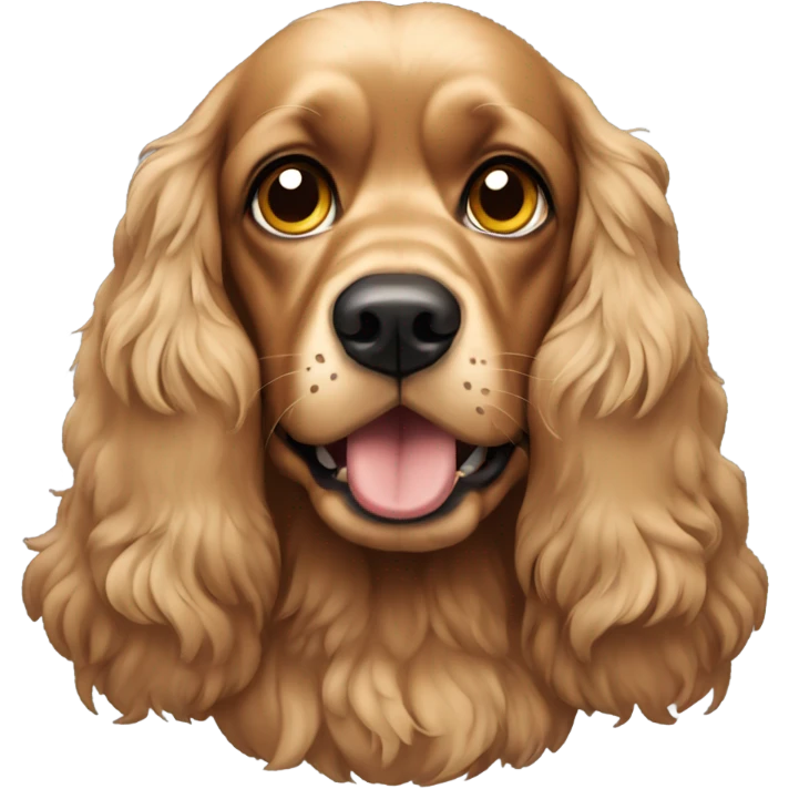 Scary Tan cocker spaniel  emoji