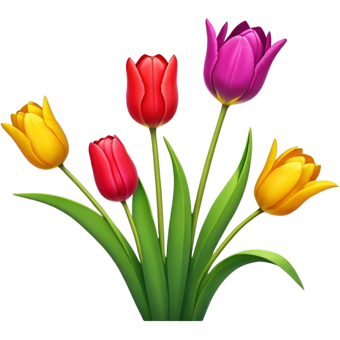 Tulips emoji