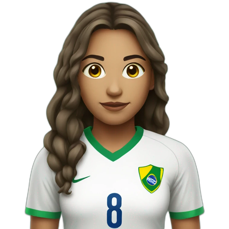 brazil player girl emoji