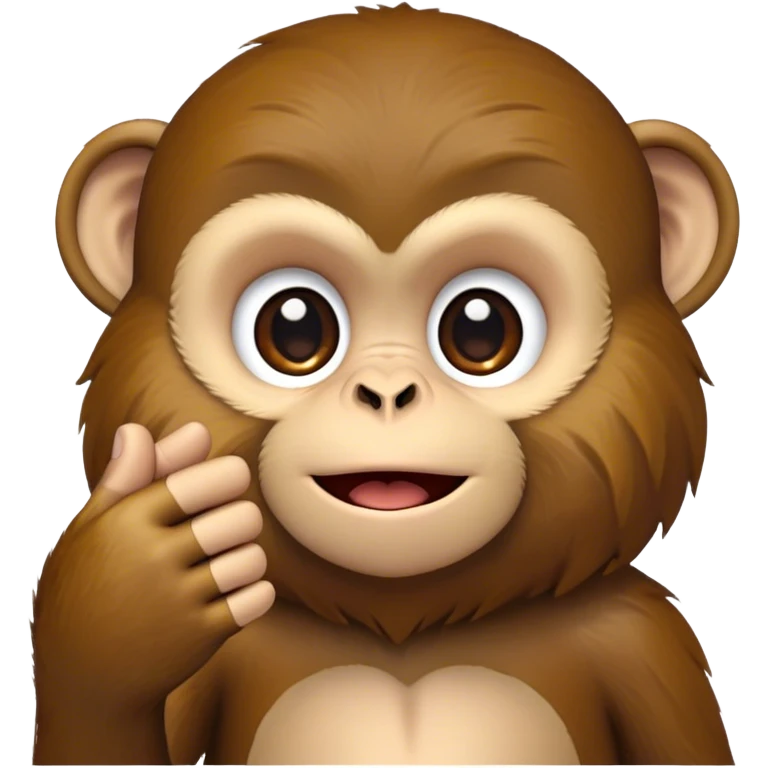 Begging monkey emoji
