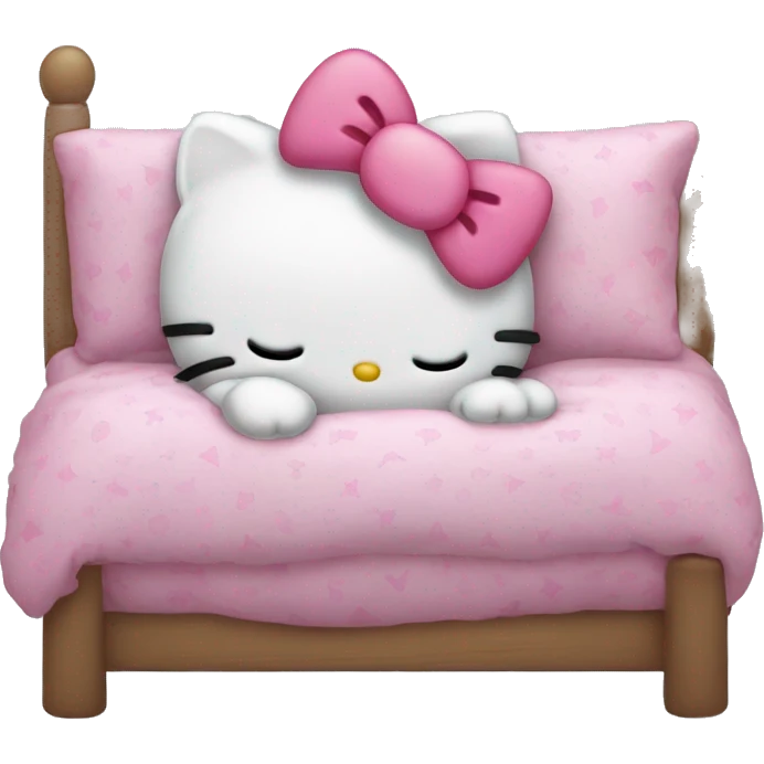 hello kitty sleeping emoji