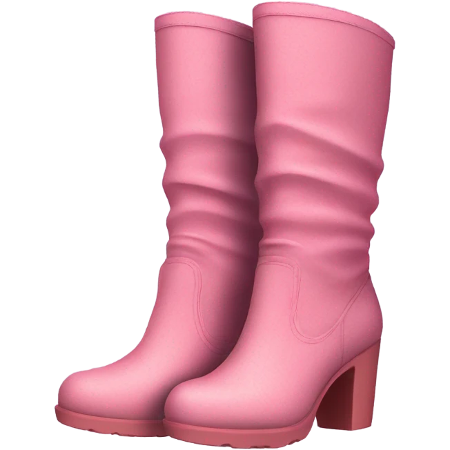 pink boots emoji
