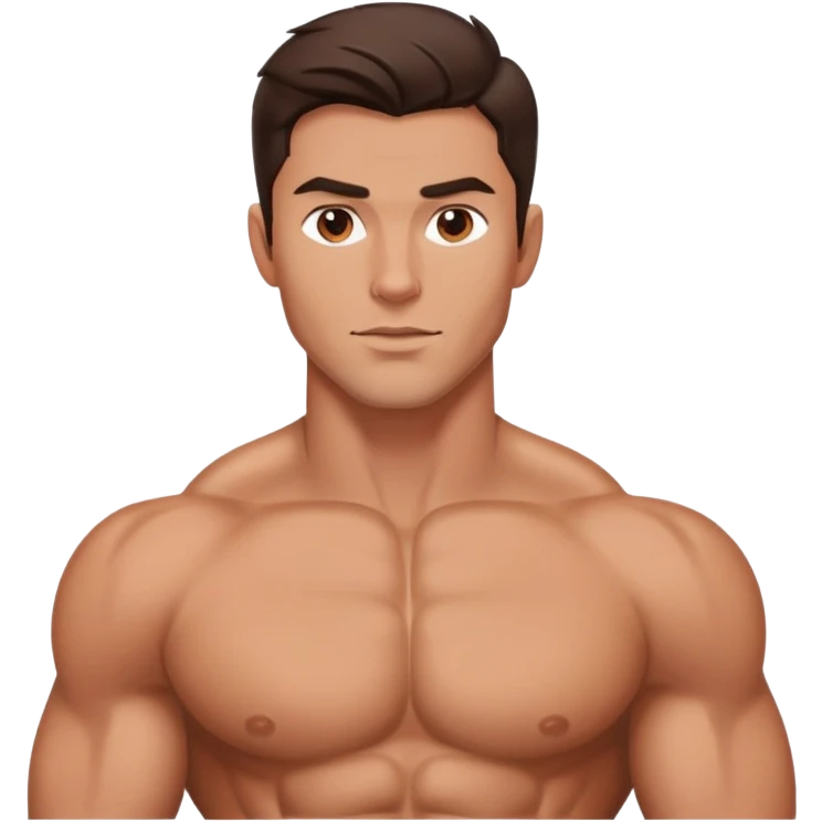 handsome hot bratz brunette man, muscles emoji
