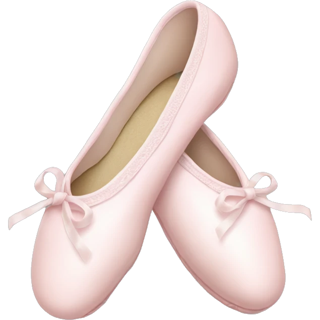 Pale pink ballet shoes emoji