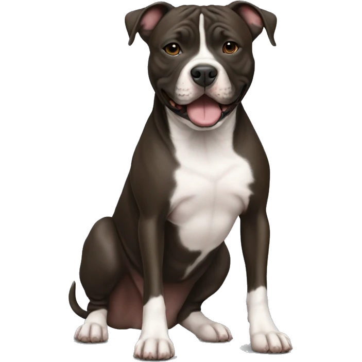 staffordshire bull terrier full body emoji