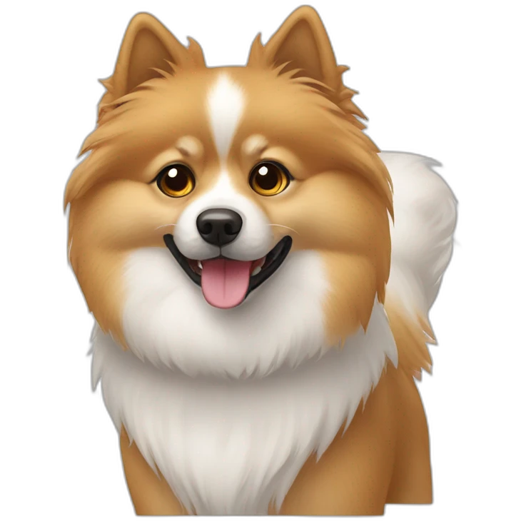 Chien spitz emoji