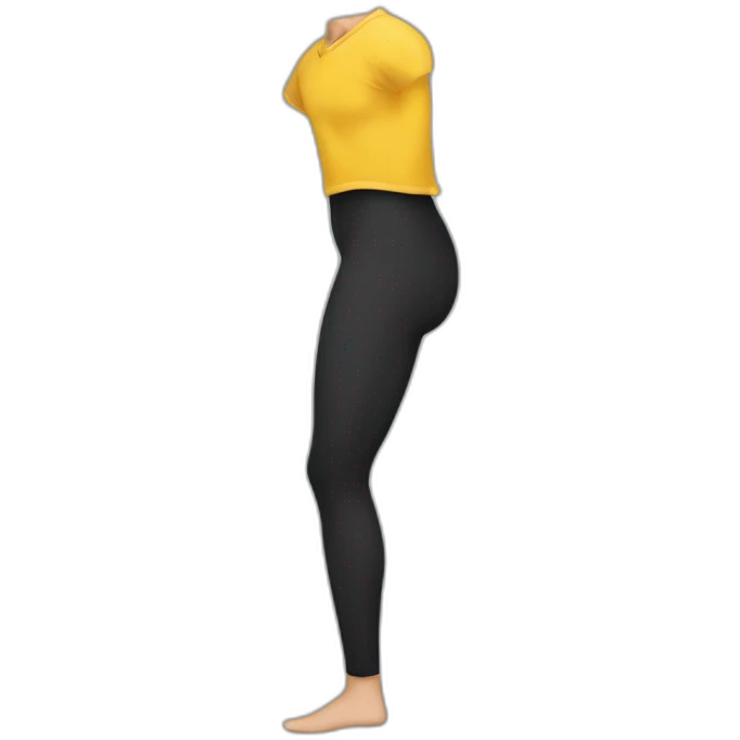 Leg behind head emoji