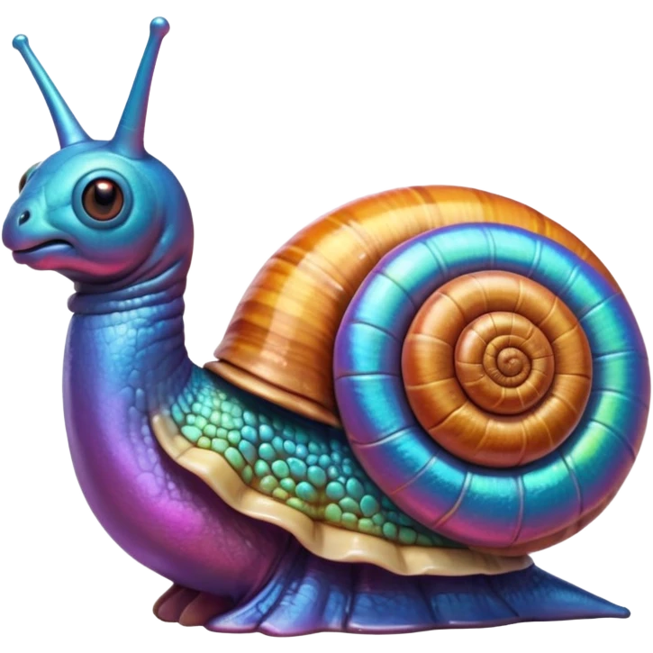 snail + anatomical heart emoji