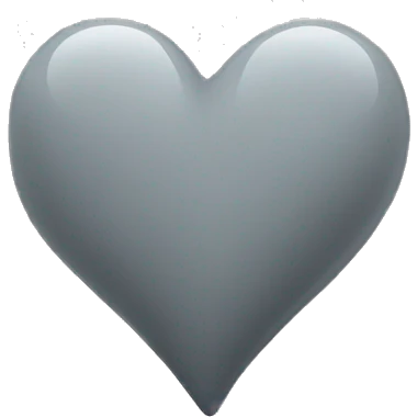 Small aesthetic grey heart emoji