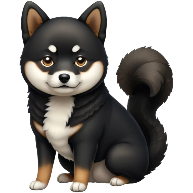 Black Shiba Lnu emoji