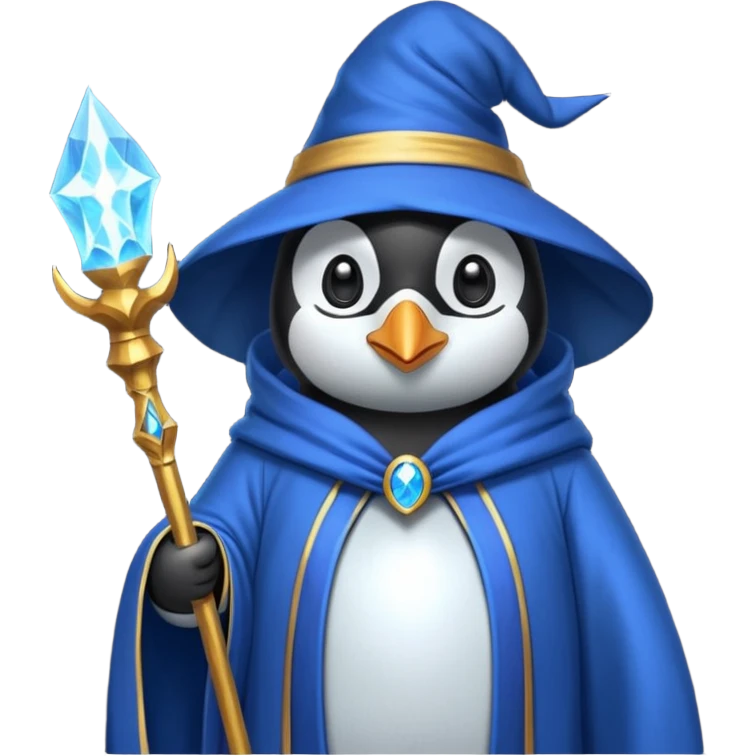 Penguin Wizard emoji