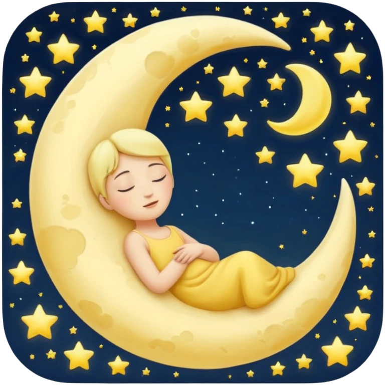 crescent moon sleeping emoji