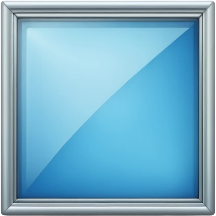 glass window with clear rectangular frame emoji