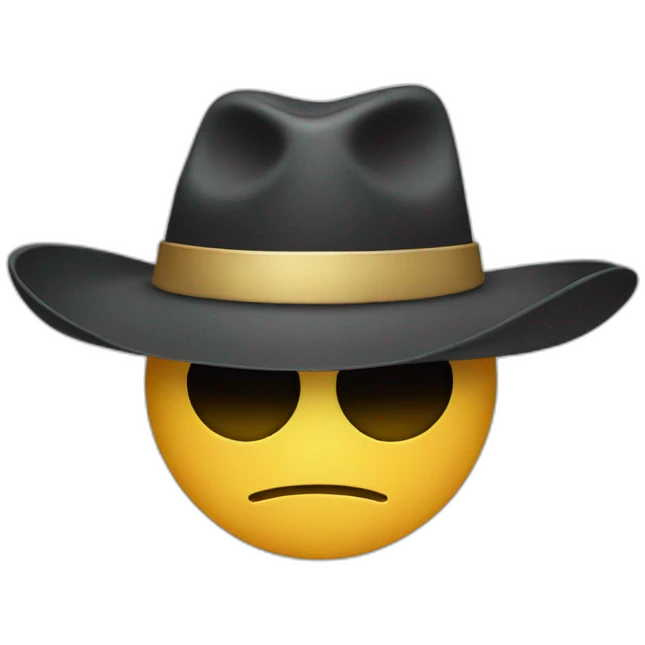 Hat with dollar symbol emoji