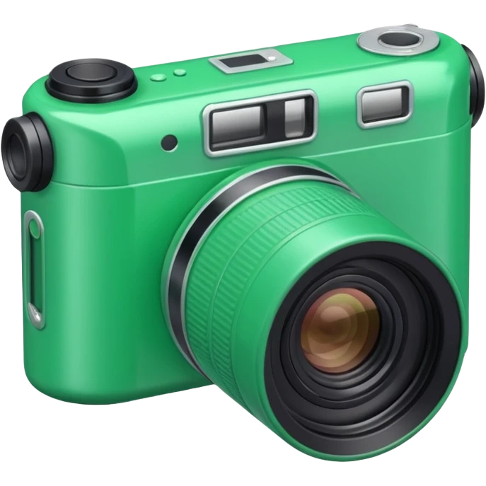 Disposable camera roll green emoji