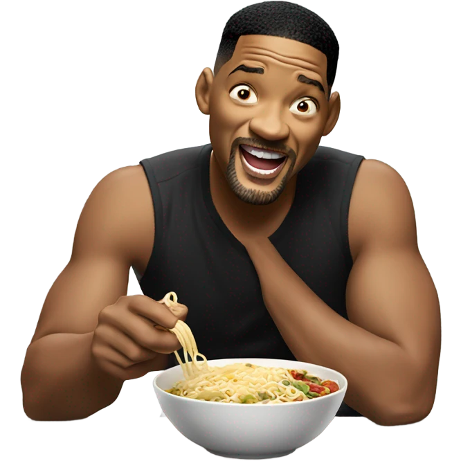 will smith eating noodles emoji