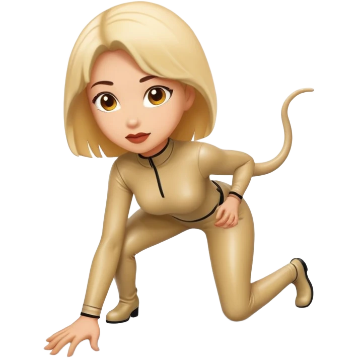 Женщина в латексе раком emoji