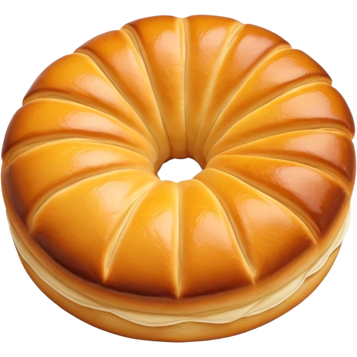 poğaça, golden brown Turkish pastry, simple and appetizing emoji
