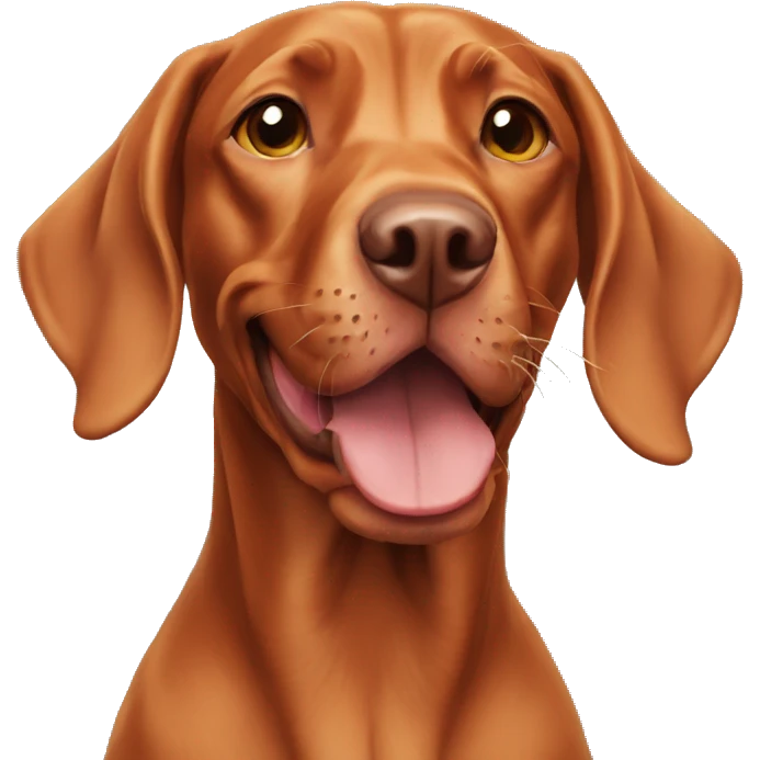 Vizsla dog happy emoji