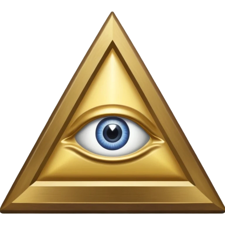 Great seal of the United States of America, the eye into triangle, illuminati symbol emoji