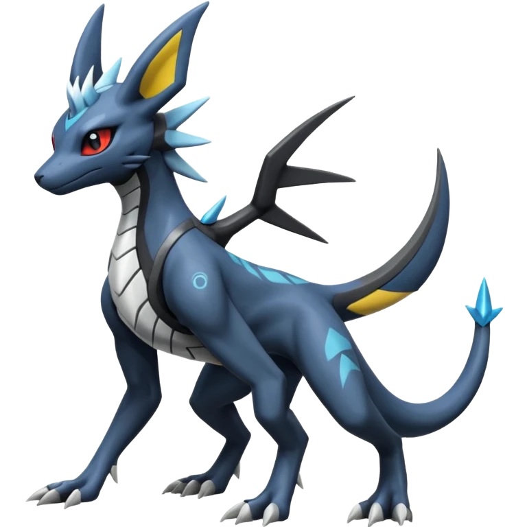 Salandit-Dialga-Umbreon-Silvally-fusion (full body) emoji